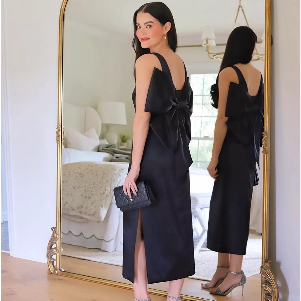 Marilyn A-line Bow Square Neck Dress